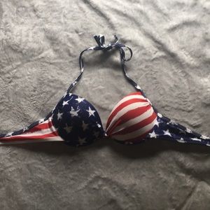 American flag bikini top